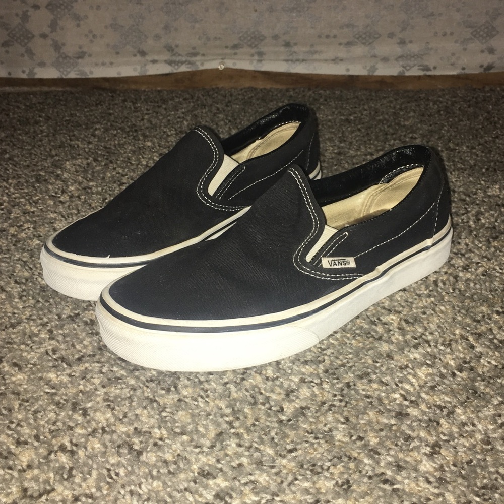 Black Slip on Vans